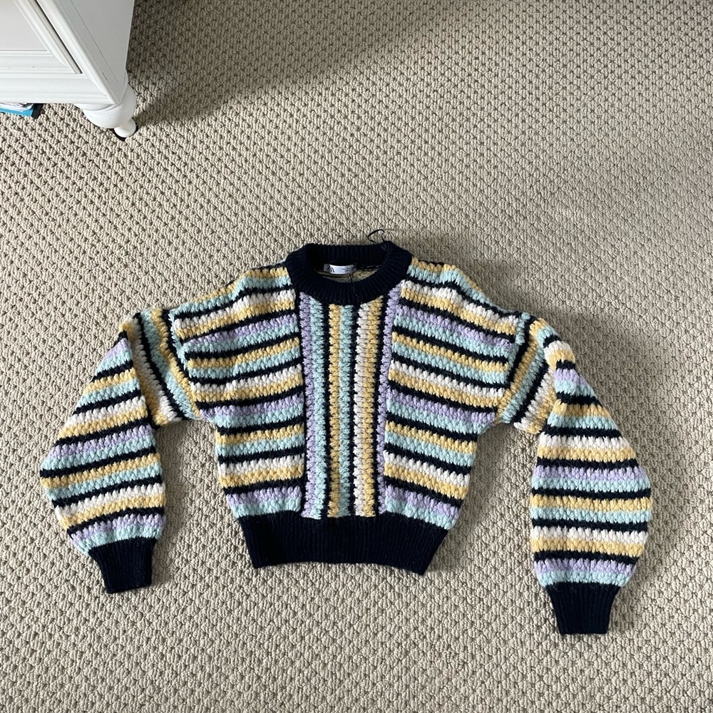 zara multicolour sweater